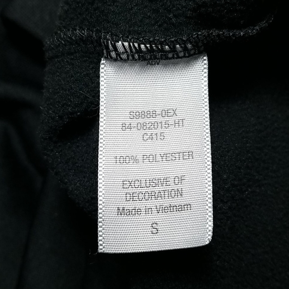 Champion Women's Hoodie Size S Black Duo-Dry Raglan Sleeves Sports Warm Up - Picture 6 of 7